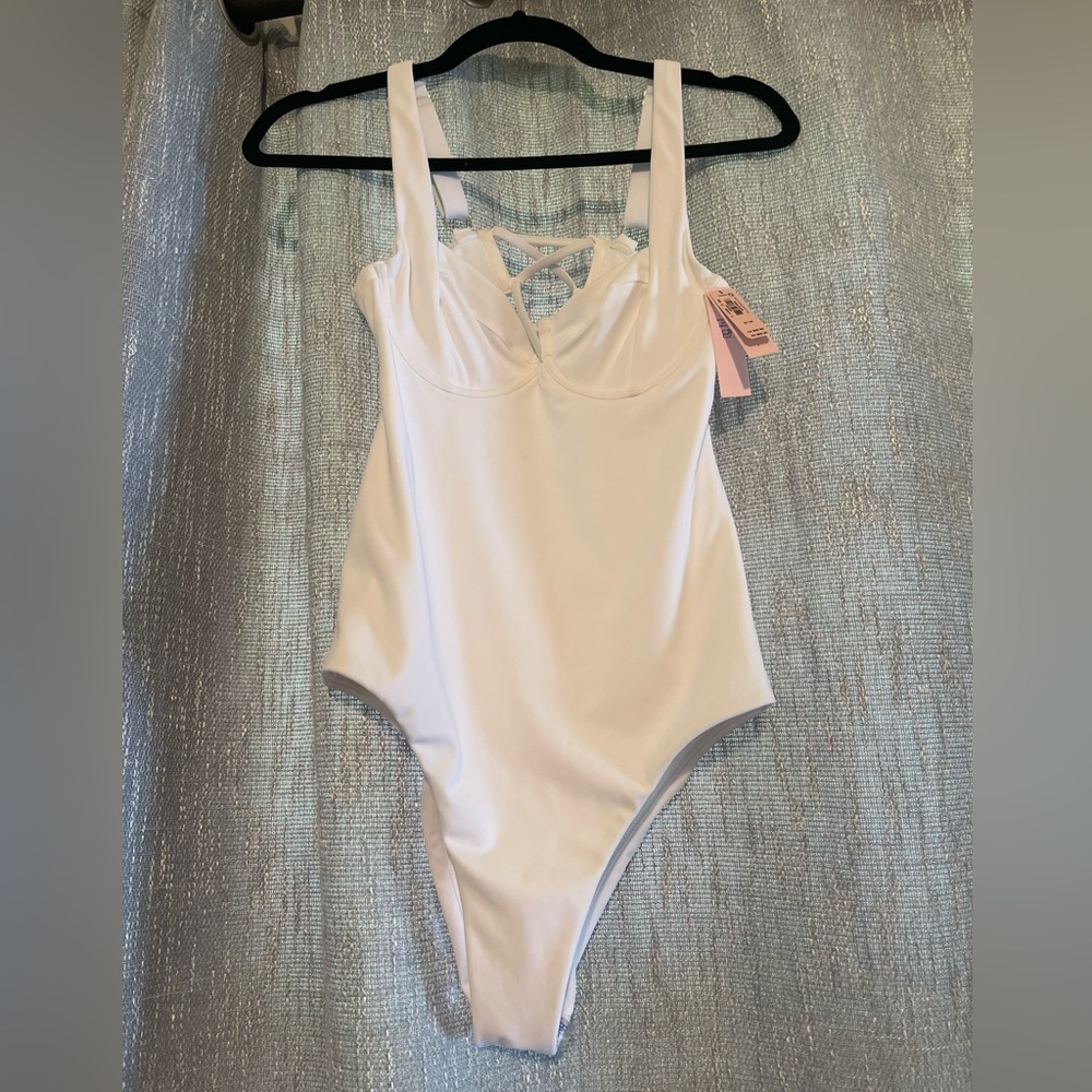 Victorias Secret one piece swimsuit-NWT Size M White